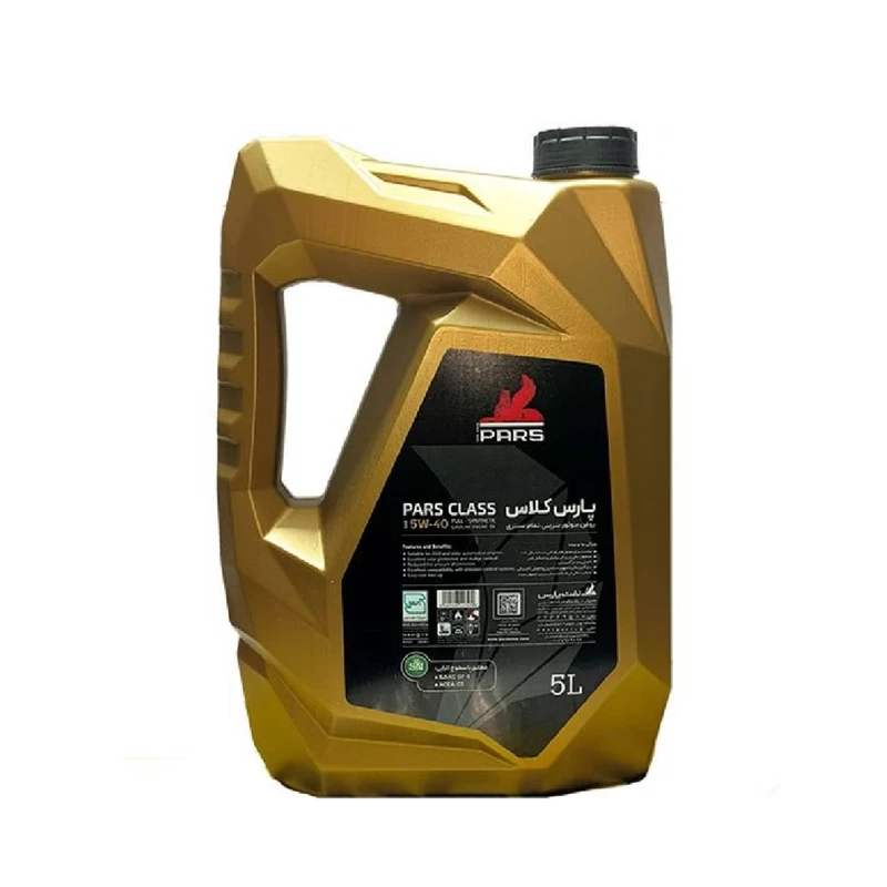 روغن موتور نفت پارس مدل پارس کلاس SN-5W40 حجم 5 لیتر مناسب برای پژو پارس
